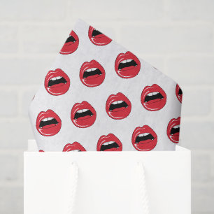 Funny Red Lips Tissue Paper