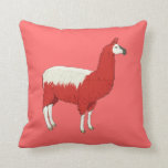 Funny Red Llama Cushion<br><div class="desc">Funny Red Llama</div>