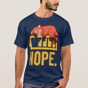 Funny Red Panda Lazy 3 T-Shirt