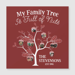 Funny Red Picture Family Tree is Full of Nuts