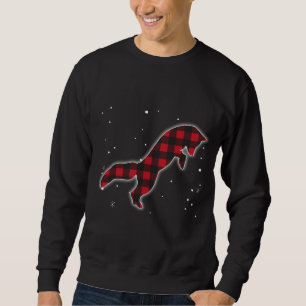Funny Red Plaid Fox Christmas Matching Buffalo Fam Sweatshirt