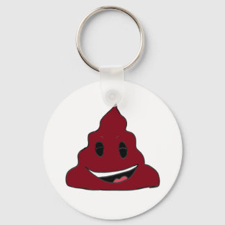 Funny Red Poop Emoji Keychain