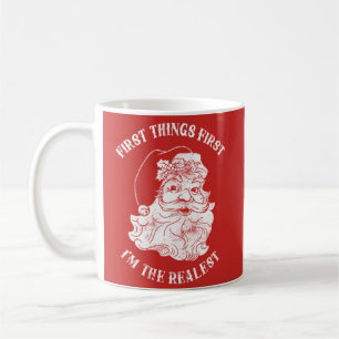 Funny Red Santa Clause Christmas Festive Holiday Coffee Mug
