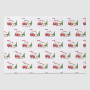 Funny Red Truck Christmas  Toilet Paper