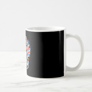 Funny red white and woof great dane dog patriotic coffee mug