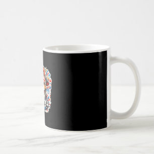 Funny red white and woof pittbull dog patriotic coffee mug