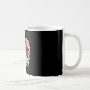Funny red white and woof saint bernard dog coffee mug