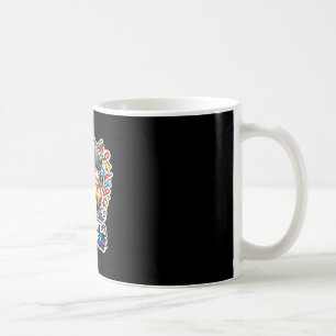 Funny red white and woof yorkshire terrier dog coffee mug