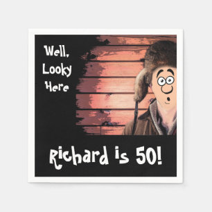 Funny Redneck Hillbilly Birthday Party Napkin