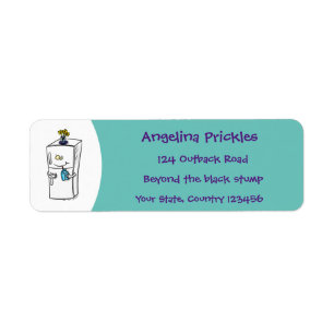 Funny refrigerator  cartoon illustration