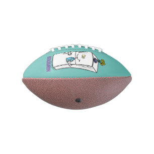 Funny refrigerator cartoon illustration american football