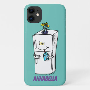 Funny refrigerator cartoon illustration iPhone 11 case