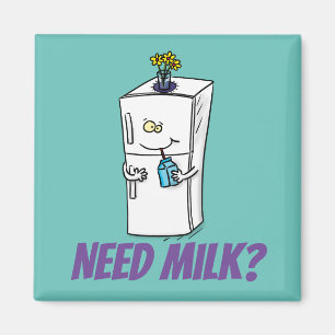 Funny refrigerator cartoon illustration magnet