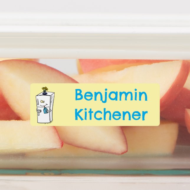 Funny refrigerator cartoon personalised (Affixed)