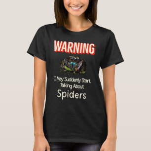 Funny Regal Jumping Spider Spooder mum dad Arachni T-Shirt