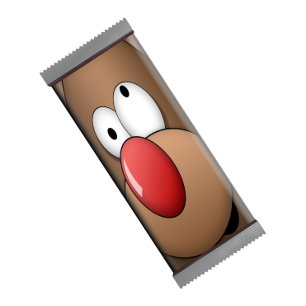 Funny Reindeer Christmas Candy Bar Wrappers Favour Notepad