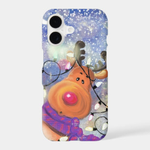 Funny Reindeer Christmas iPhone Cases