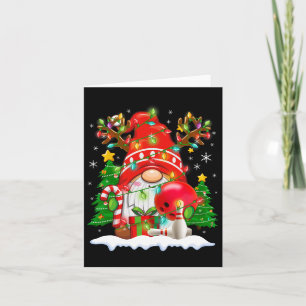 Funny Reindeer Gnome And Bowling Ll Christmas Ligh Card