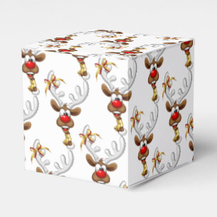 Funny Reindeer Peeking Christmas Meme  Favour Box