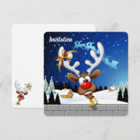 Funny Reindeer Peeking Christmas Meme