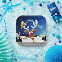 Funny Reindeer Peeking Christmas Meme 