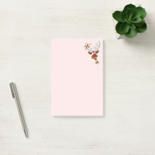 Funny Reindeer Peeking Christmas Meme  Post-it Notes