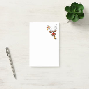 Funny Reindeer Peeking Christmas Meme  Post-it Notes