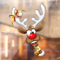 Funny Reindeer Peeking Christmas Meme 