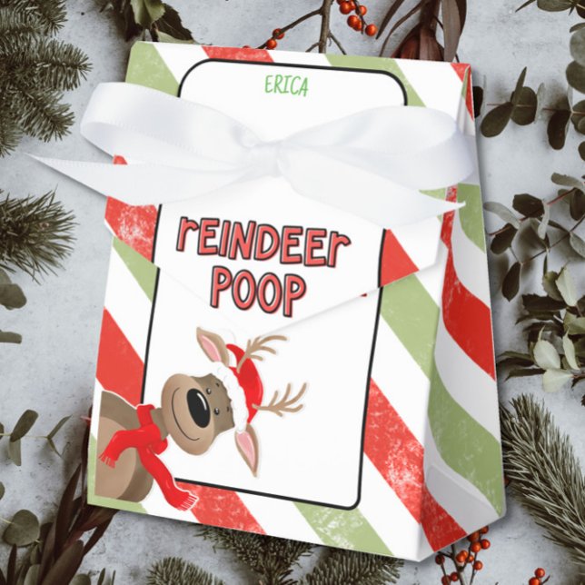 Funny Reindeer Poop Christmas Holiday Gift favour Favour Box (Creator Uploaded)