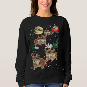 Funny Reindeer Sheltie Xmas Christmas Dog Lovers G Sweatshirt