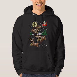 Funny Reindeer Shih Tzu Xmas Christmas Dog Lovers  Hoodie