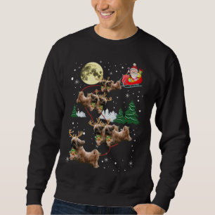 Funny Reindeer Shih Tzu Xmas Christmas Dog Lovers Sweatshirt