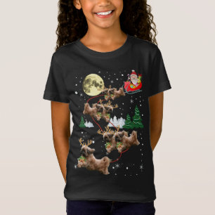 Funny Reindeer Shih Tzu Xmas Christmas Dog Lovers T-Shirt