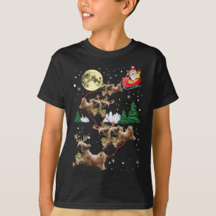 Funny Reindeer Shih Tzu Xmas Christmas Dog Lovers T-Shirt