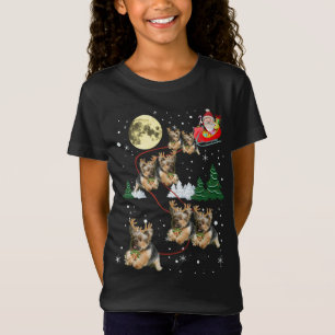 Funny Reindeer Yorkie Xmas Christmas Dog Lovers Gi T-Shirt