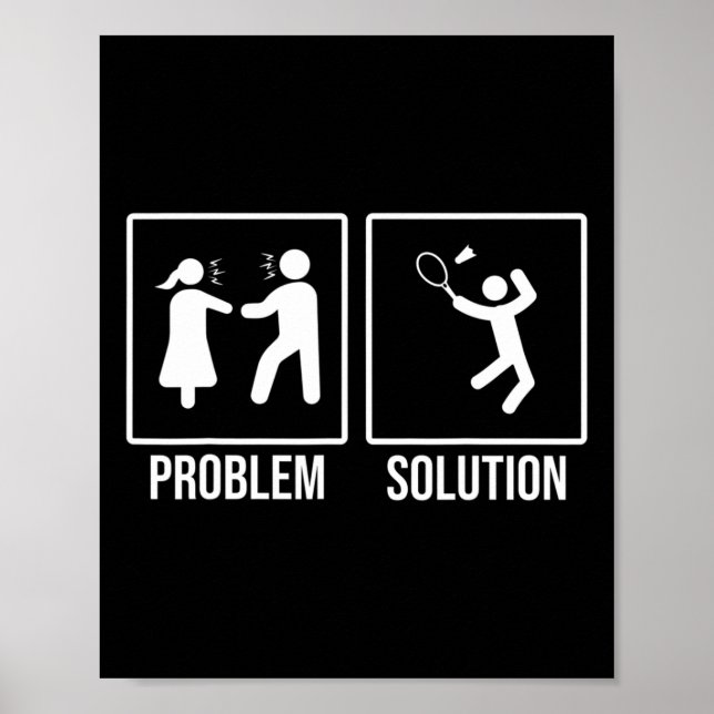 Funny Relationship And Badminton  Poster (Front)