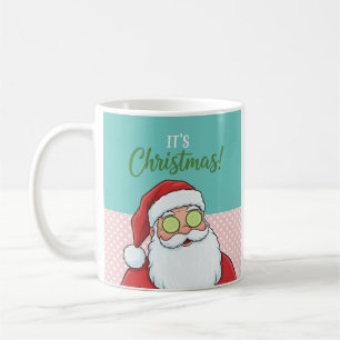 Funny Relaxing Santa Spa Day Christmas Coffee Mug