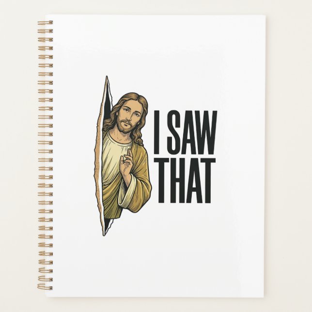 Funny Religious I Saw That Vintage Planner (Front)