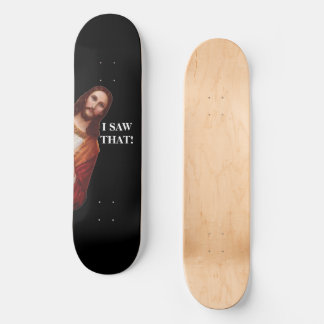 Funny Religious Jesus Meme Christian Skateboard