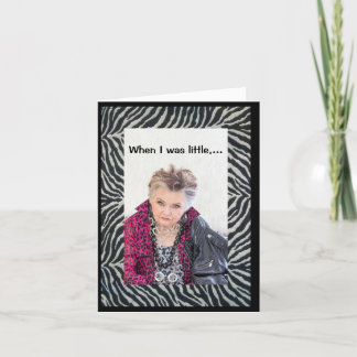 Funny remembrance card