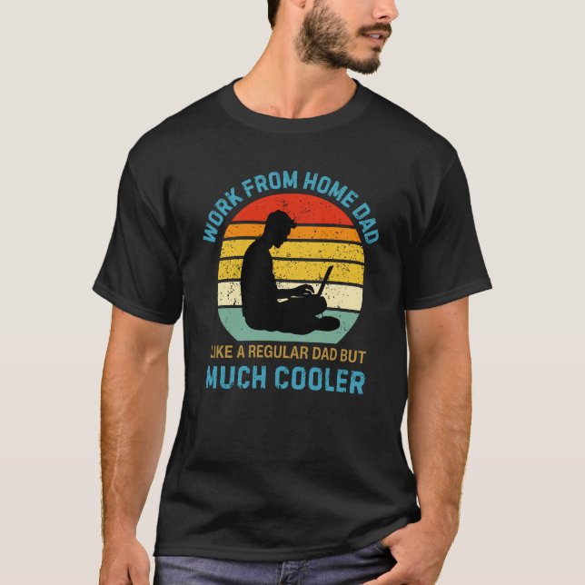 Funny Remote Worker Computer Work From Home Gift T-Shirt (Front)