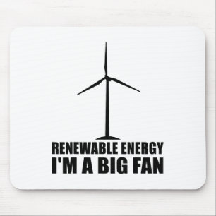 Funny Renewable Energy Environmental Gift Cool Win Mouse Mat