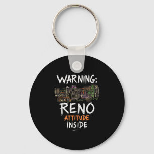 Funny Reno Nevada Night Skyline Vintage Tank Top_2 Key Ring