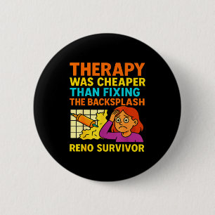 Funny Renovation Remodeling Diy Construction New H 6 Cm Round Badge