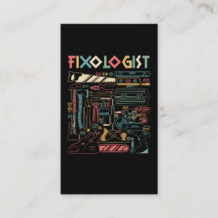 Funny Repairman Dad Craftsman Husband Colorful Business Card