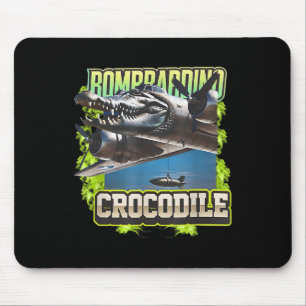 Funny Reptile Bombardiro Crocodilo Brain Rot, Stup Mouse Mat