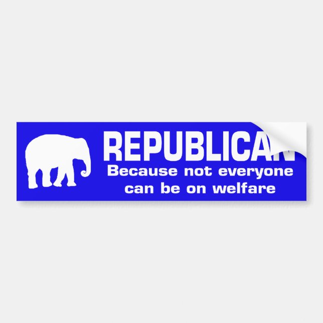 Funny Republican Bumper Sticker (Front)