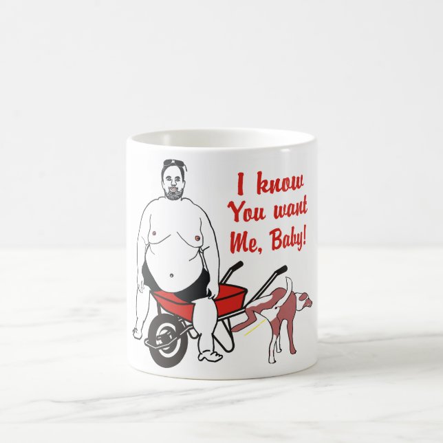 Funny Repulsive Fat Man Mug (Center)
