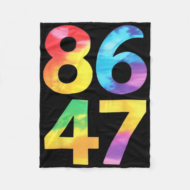 Funny Resist 8647 Liberal Fan  Fleece Blanket (Front)