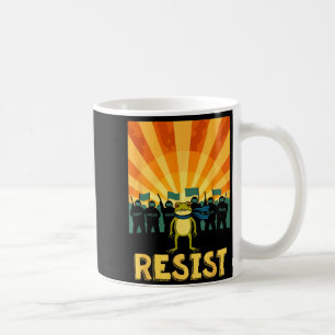 Funny Resist Rtland Frog Protest Coffee Mug